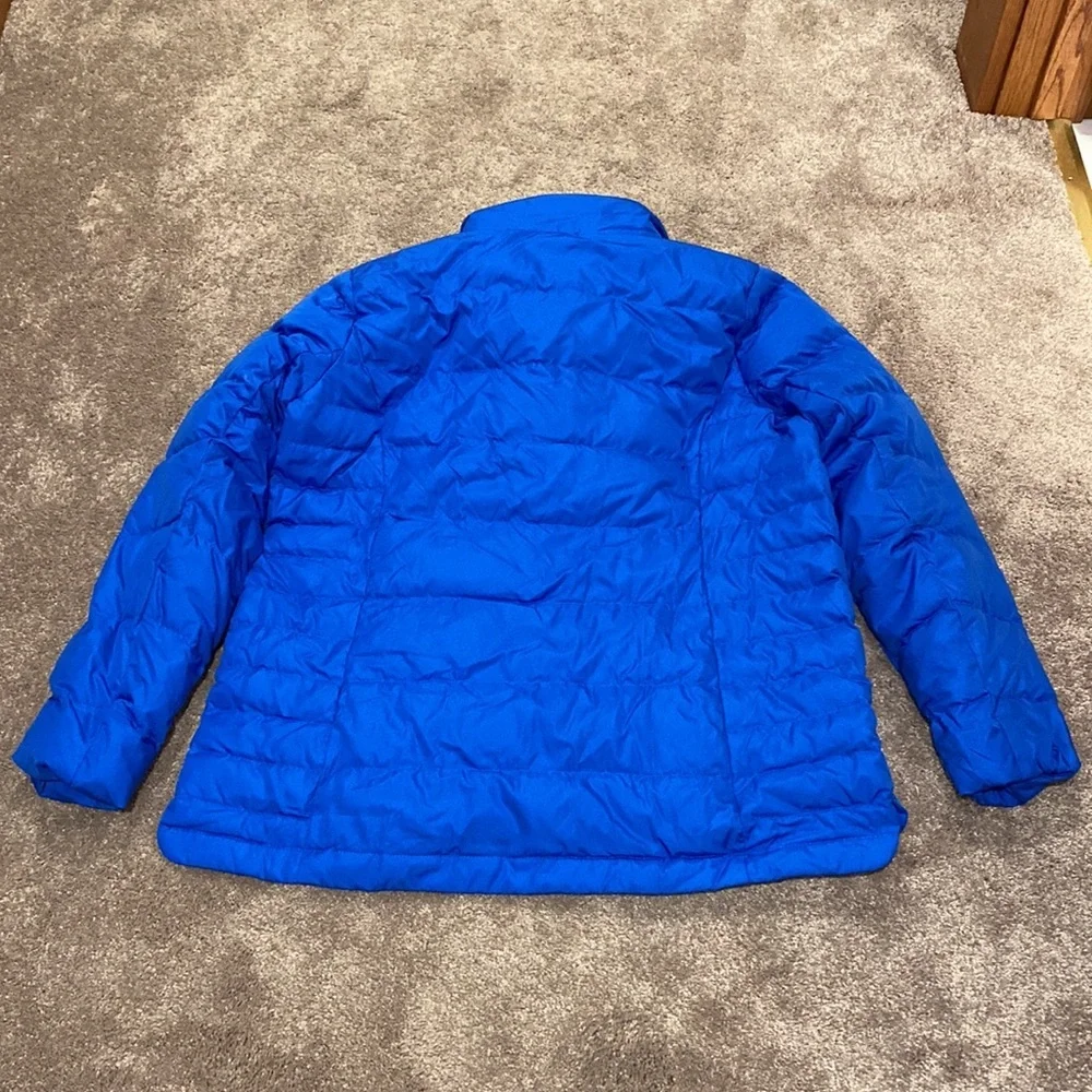Lands’ End Blue Puffer Jacket SIZE XL (18) Quilted Lightweight Zip Coat